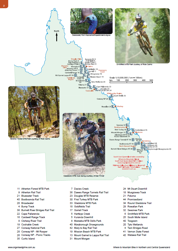 Where to Mountain Bike in Northern and Central Queensland Second Edition, Contents Page Where to Mountain Bike in Northern and Central Queensland Second Edition, Contents Page