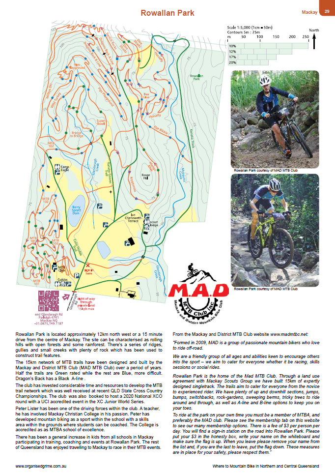 Where to Mountain Bike in Northern and Central Queensland Second Edition, Rowallan Park Where to Mountain Bike in Northern and Central Queensland Second Edition, Rowallan Park